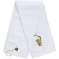 100% coton blanc serviette de sport GYM serviette de sport logo personnalisé ST-014